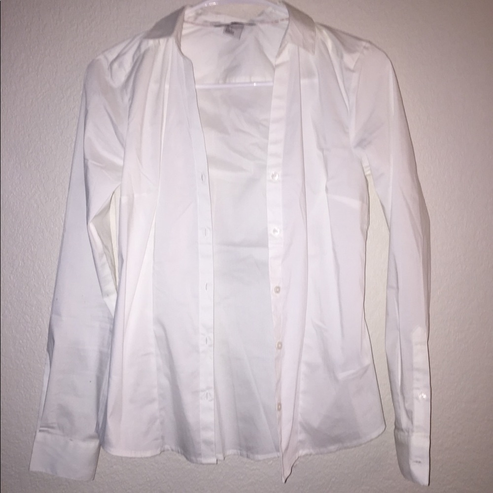 NWO tag white button up